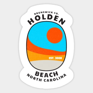 Holden Beach, NC Summertime Vacationing Abstract Sunrise Sticker